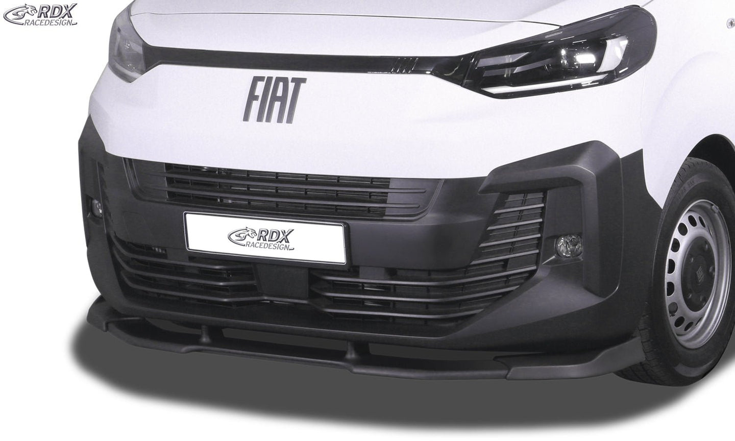 Front Spoiler VARIO-X for CITROEN Jumpy / Dispatch / Spacetourer (V) & FIAT Ulysse / Scudo (V) & OPEL / VAUXHALL Zafira / Vivaro (V) & PEUGEOT Expert / Traveller (V) & TOYOTA ProAce / ProAce Verso (V) & IVECO eJolly Front Lip Splitter - RDX - RDX - RDFAVX30277