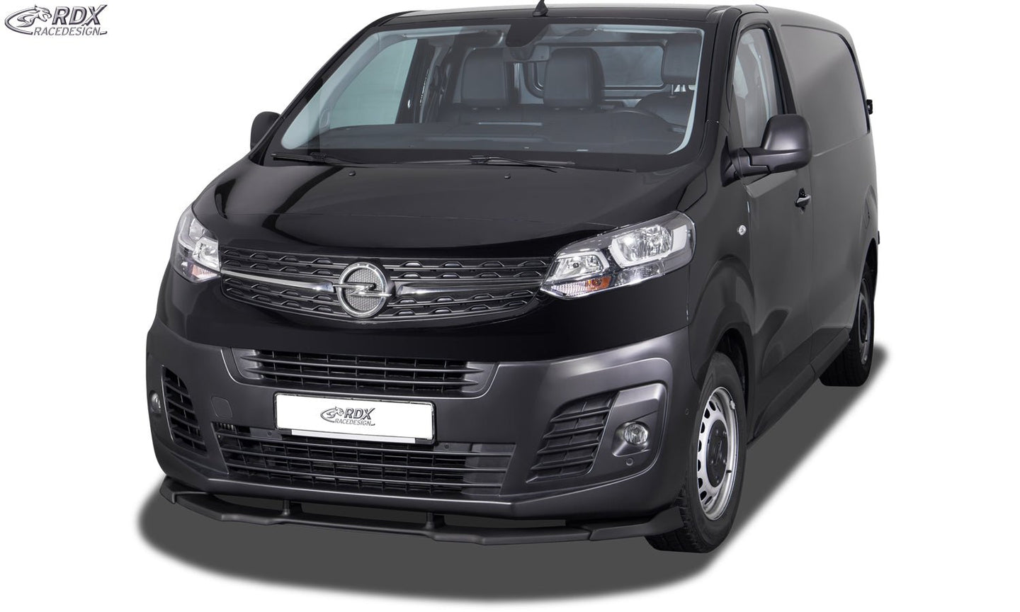 Front Spoiler VARIO-X for CITROEN Jumpy / Dispatch / Spacetourer (V) & FIAT Ulysse / Scudo (V) & OPEL / VAUXHALL Zafira / Vivaro (V) & PEUGEOT Expert / Traveller (V) & TOYOTA ProAce / ProAce Verso (V) Front Lip Splitter - RDX - RDX - RDFAVX30219