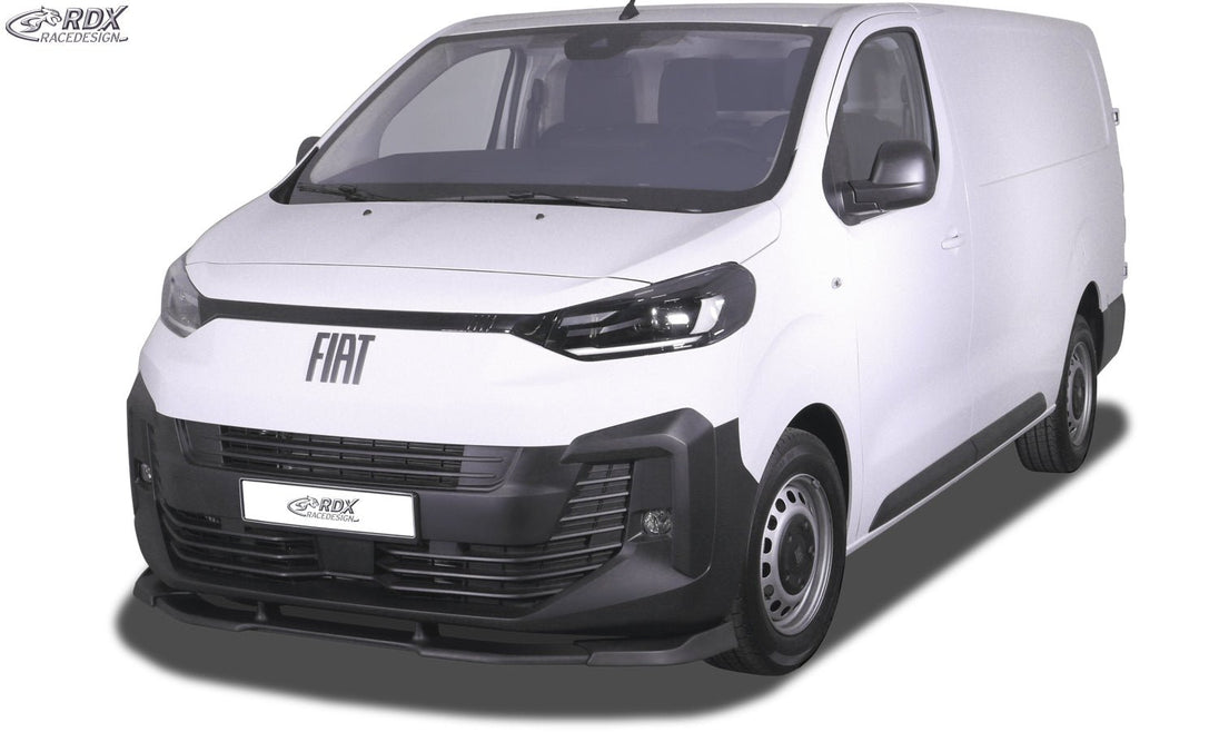 Front Spoiler VARIO-X for CITROEN Jumpy / Dispatch / Spacetourer (V) & FIAT Ulysse / Scudo (V) & OPEL / VAUXHALL Zafira / Vivaro (V) & PEUGEOT Expert / Traveller (V) & TOYOTA ProAce / ProAce Verso (V) & IVECO eJolly Front Lip Splitter - RDX - RDX - RDFAVX30277
