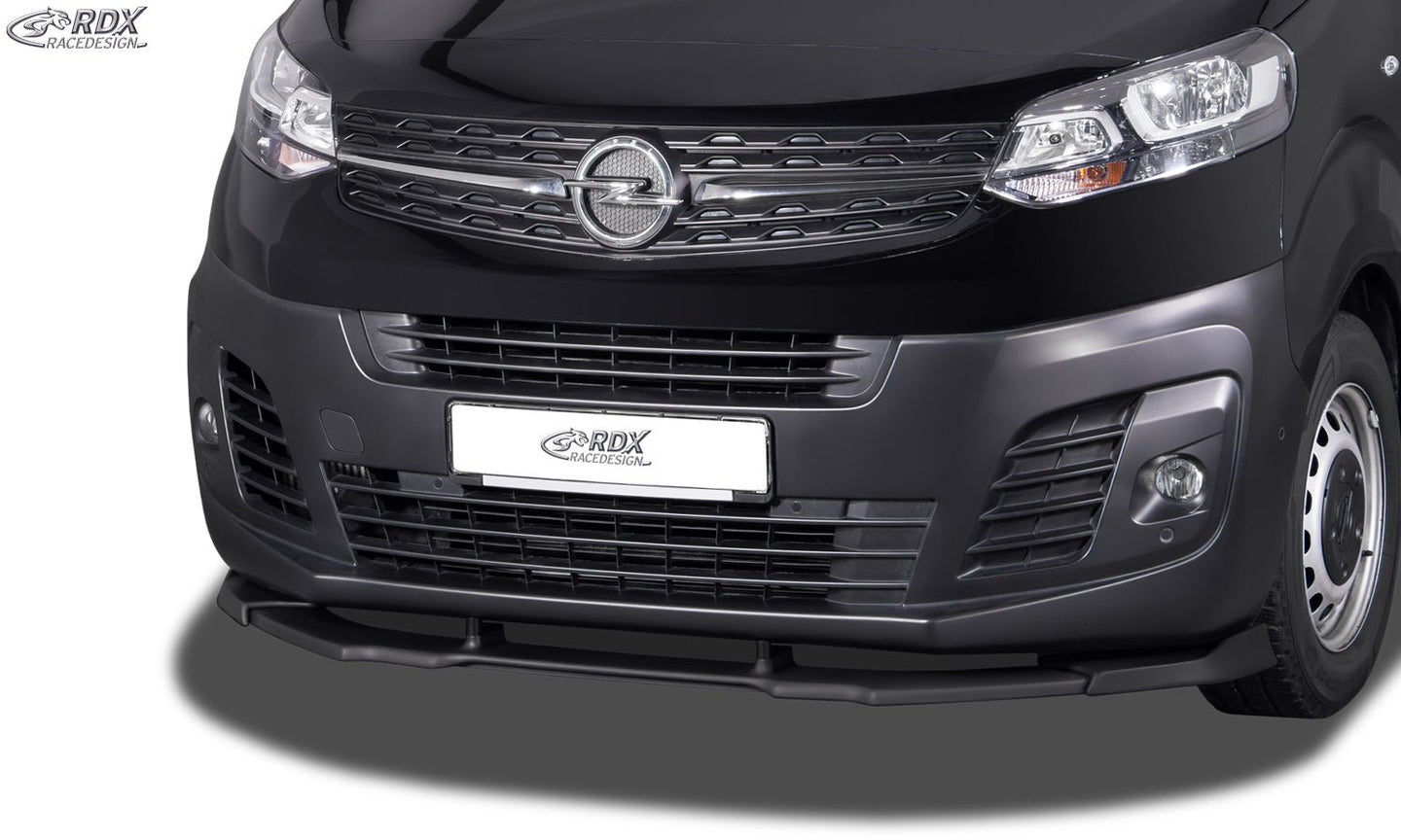 Front Spoiler VARIO-X for CITROEN Jumpy / Dispatch / Spacetourer (V) & FIAT Ulysse / Scudo (V) & OPEL / VAUXHALL Zafira / Vivaro (V) & PEUGEOT Expert / Traveller (V) & TOYOTA ProAce / ProAce Verso (V) Front Lip Splitter - RDX - RDX - RDFAVX30219