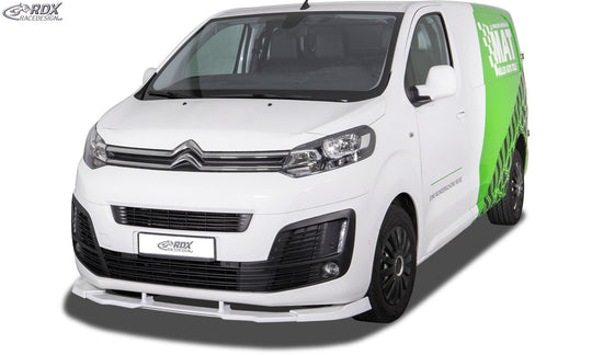 Front Spoiler VARIO-X for CITROEN Jumpy / Dispatch / Spacetourer (V) & FIAT Ulysse / Scudo (V) & OPEL / VAUXHALL Zafira / Vivaro (V) & PEUGEOT Expert / Traveller (V) & TOYOTA ProAce / ProAce Verso (V) Front Lip Splitter - RDX - RDX - RDFAVX30219
