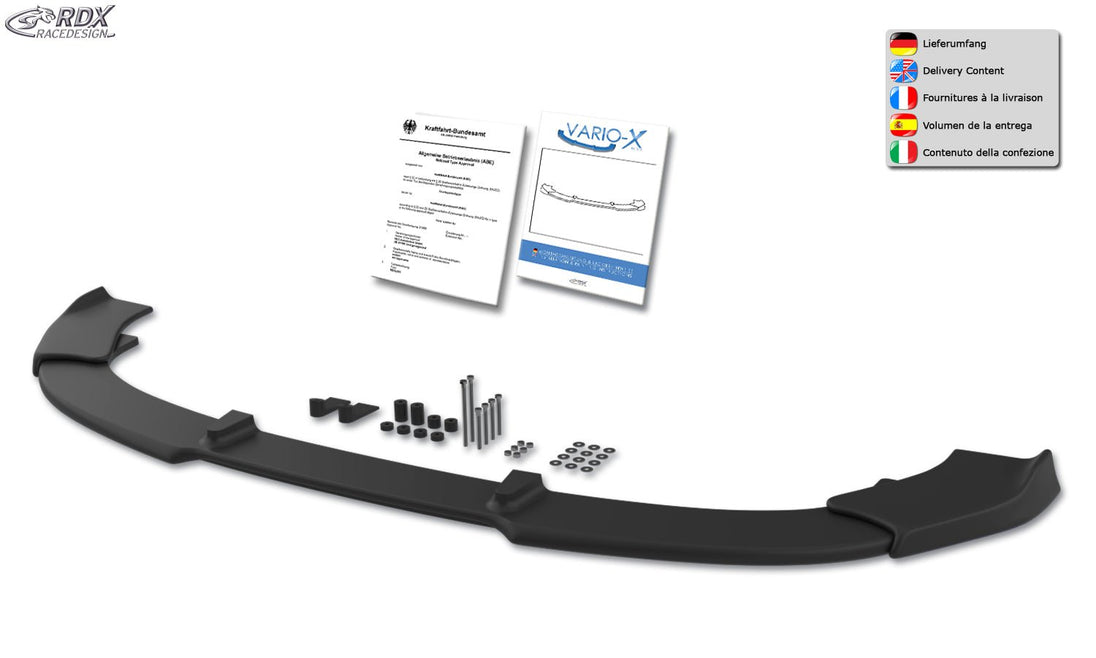Front Spoiler VARIO-X for DACIA Sandero 3 OR Jogger Stepway (2021+) Front Lip Splitter - RDX - RDX - RDFAVX30126