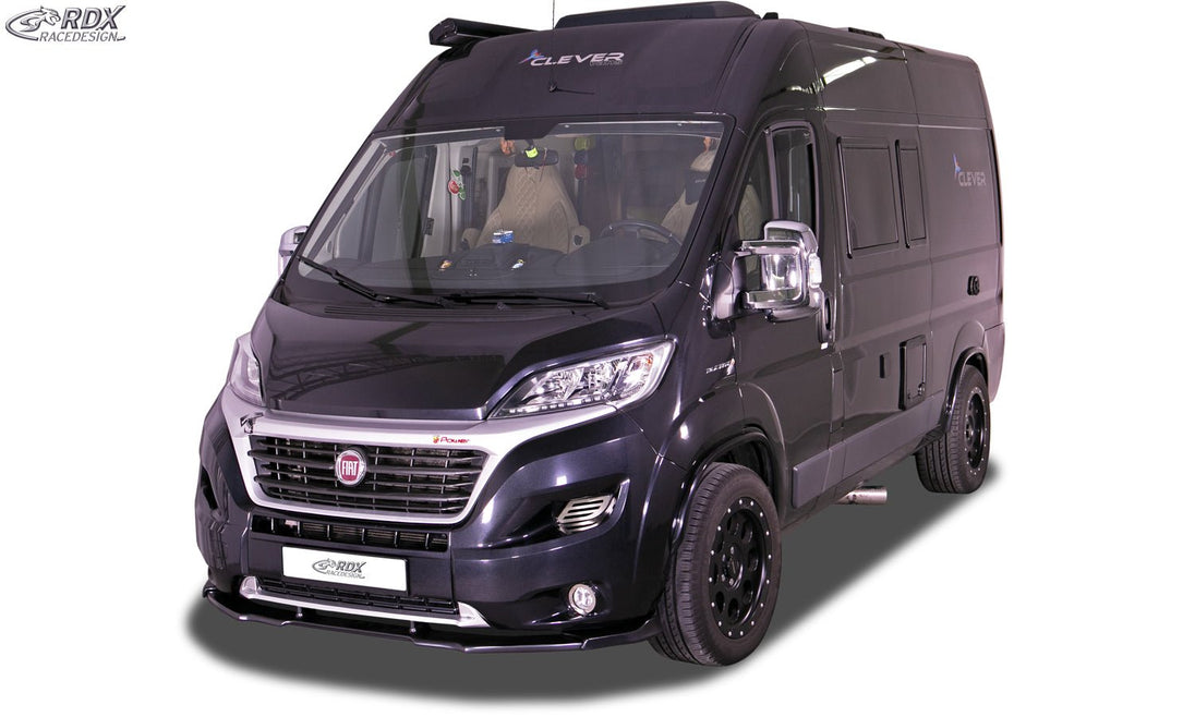Front Spoiler VARIO-X for FIAT Ducato (2014-2024) & CITROEN Jumper / Relay (2014-2024) & OPEL / VAUXHALL Movano (2021-2024) & PEUGEOT Boxer (2014-2024) & RAM ProMaster (2013-2025) Front Lip Splitter - RDX - RDFAVX30949