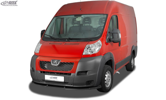 Front Spoiler VARIO-X for FIAT Ducato & CITROEN Jumper / Relay & PEUGEOT Boxer (2006-2014) (with wheel arch extensions, eG Heavy / Maxi) Front Lip Splitter - RDX - RDFAVX30286
