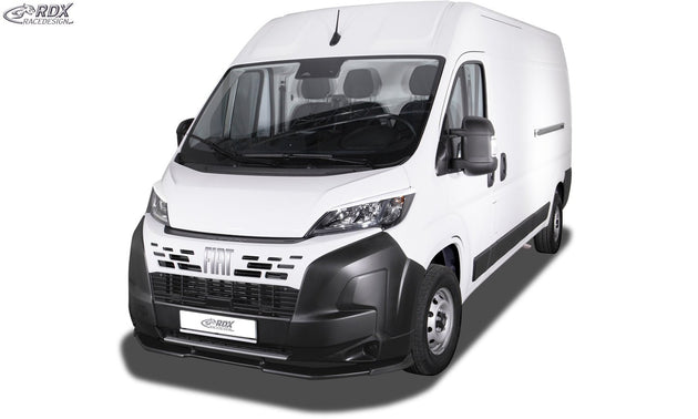 Front Spoiler VARIO-X for FIAT Ducato & CITROEN Jumper / Relay & PEUGEOT Boxer & OPEL / VAUXHALL Movano & TOYOTA ProAce Max & IVECO eSuperJolly & RAM ProMaster (2024-present) Front Lip Splitter - RDX - RDFAVX30268