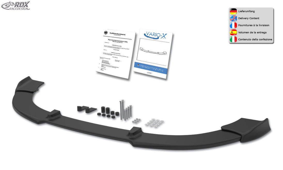 RDX VARIO-X front lip splitter for the Fiat Punto Evo – image 3 of 3