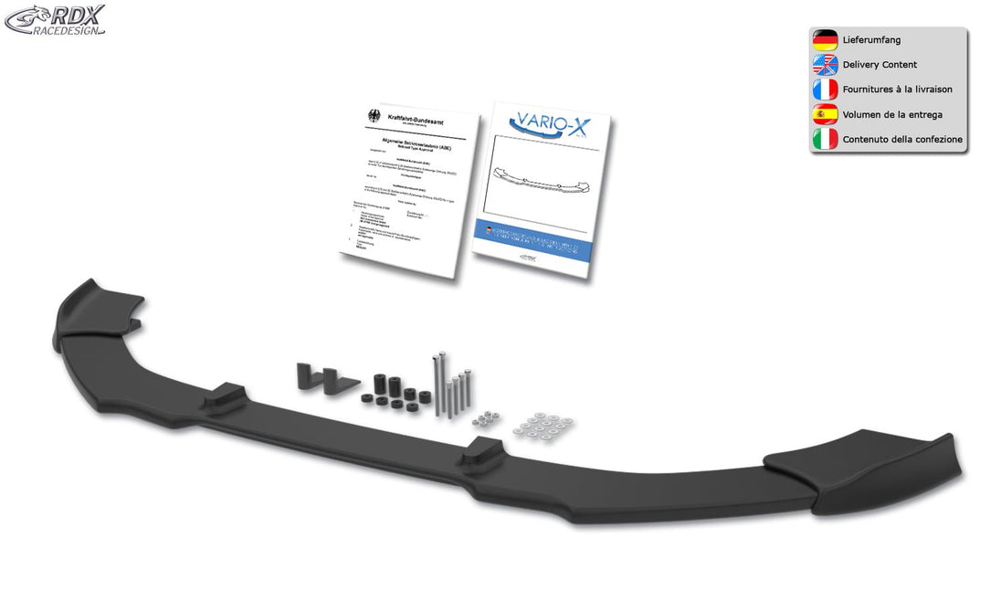 RDX VARIO-X front lip splitter for the Ford EcoSport ST-Line (2017+) – image 3 of 3