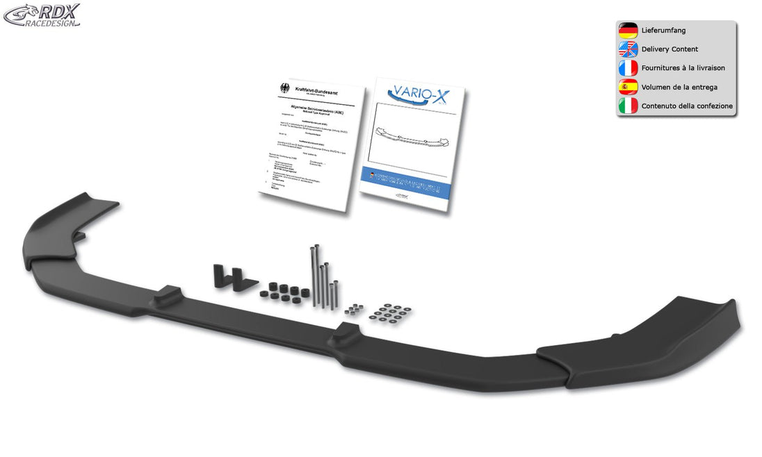 RDX VARIO-X front lip splitter for the Ford Transit Mk7 (2019+) – image 3 of 3