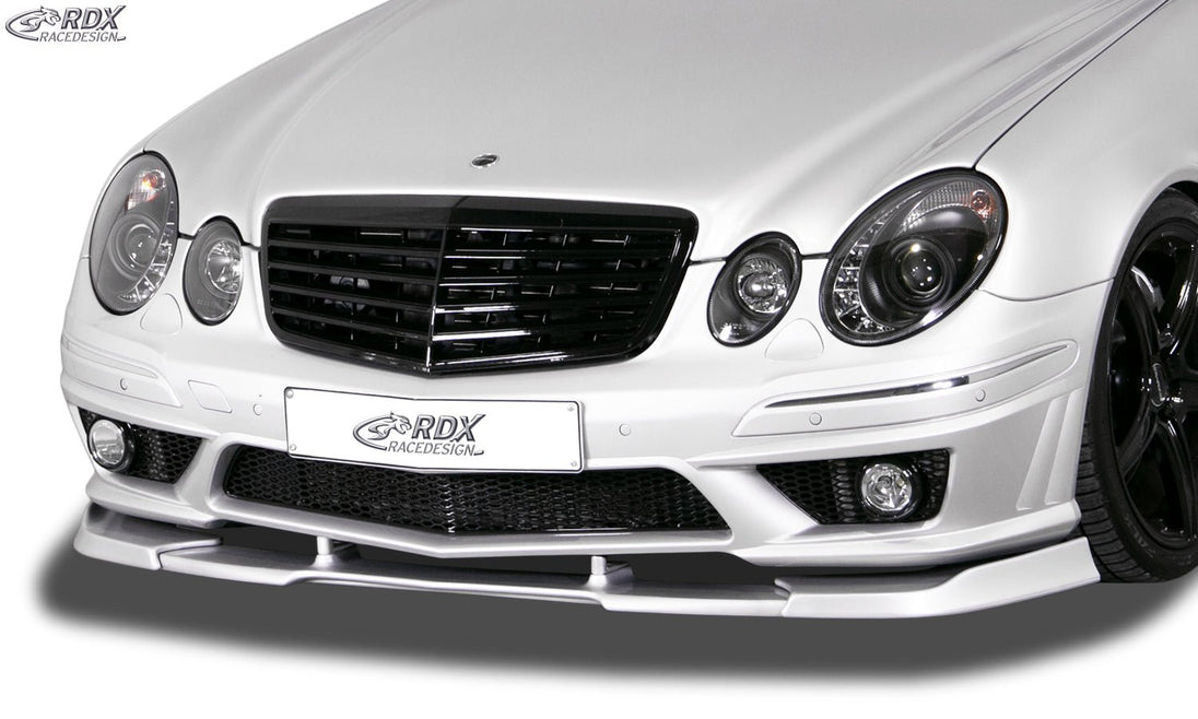 Front Spoiler VARIO-X for MERCEDES E-class W211 AMG 2006-2009 (Fit for AMG and Cars with AMG Frontbumper) Front Lip Splitter - RDX - Front Lip - RDX - RDFAVX30364