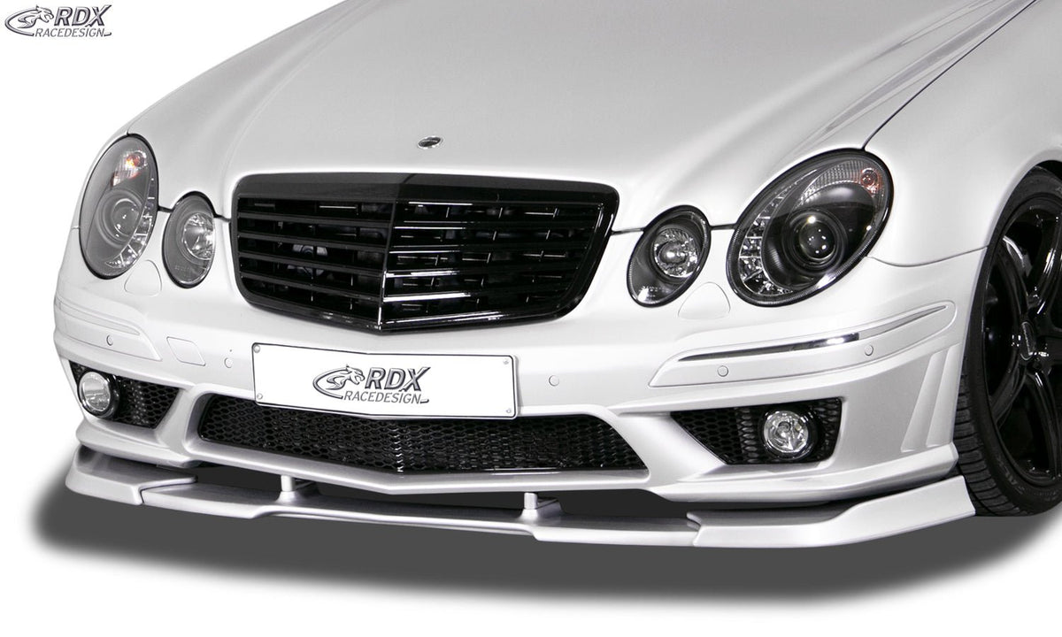 Front Spoiler VARIO-X for MERCEDES E-class W211 AMG 2006-2009 (Fit for AMG and Cars with AMG Frontbumper) Front Lip Splitter - RDX - Front Lip - RDX - RDFAVX30364