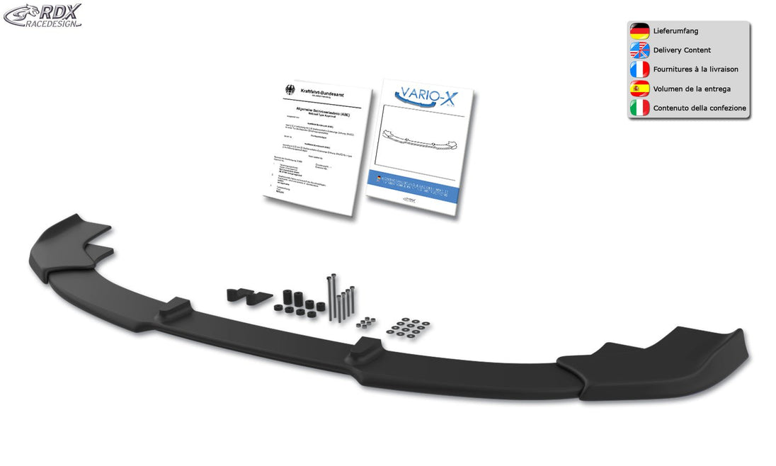 Front Spoiler VARIO-X for MERCEDES Sprinter NCV 3 W906 (-2013) Front Lip Splitter - RDX - Front Lip - RDX - RDFAVX30631