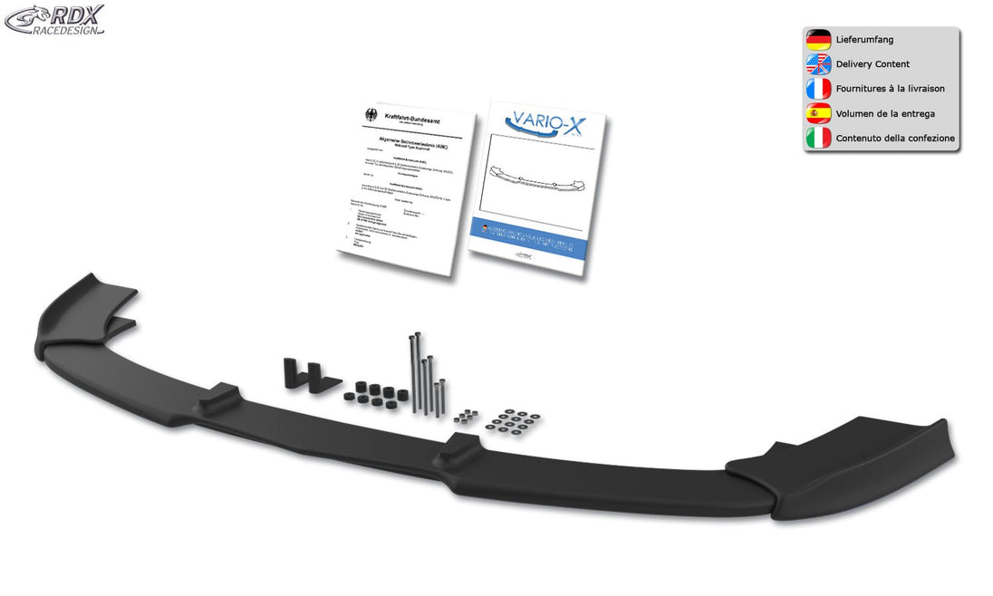 Front Spoiler VARIO-X for MERCEDES V-Class W447 2014-2019 Front Lip Splitter - RDX - Front Lip - RDX - RDFAVX30739