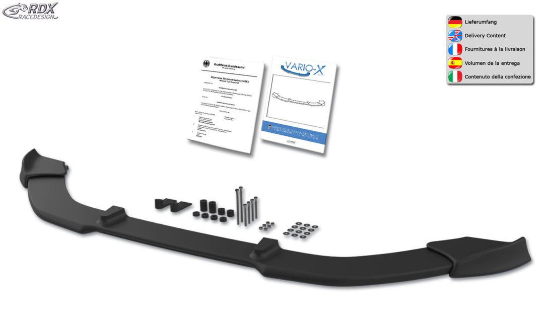 Front Spoiler VARIO-X for MINI Cooper S F55/F56/F57 2014+ Front Lip Splitter RDX - RDX - RDFAVX30742