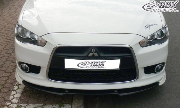 Spoiler delantero VARIO-X para MITSUBISHI Lancer Sportback 2008+ con divisor de labio delantero - RDX