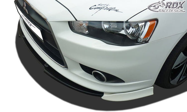 Spoiler delantero VARIO-X para MITSUBISHI Lancer Sportback 2008+ con divisor de labio delantero - RDX