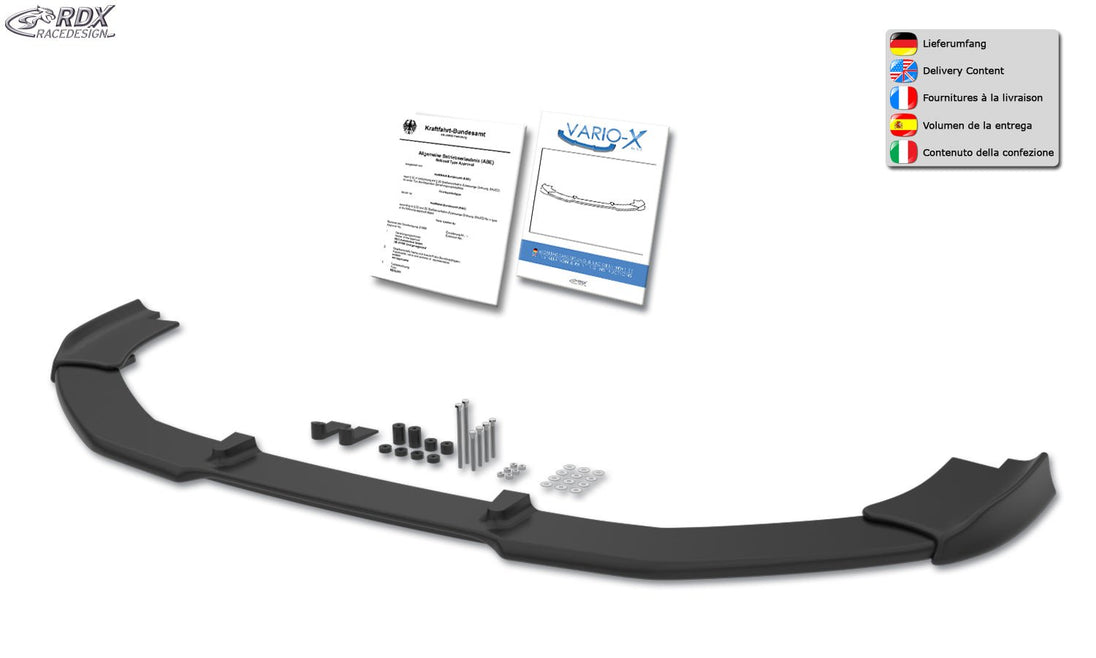 Front Spoiler VARIO-X for PEUGEOT RCZ Phase 1 -2013 Front Lip Splitter - RDX - Front Lip - RDX - RDFAVX30669