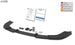 Front Spoiler VARIO-X for RENAULT Laguna 2 Phase 2 2005+ Front Lip Splitter - RDX - Front Lip - RDX - RDFAVX30487