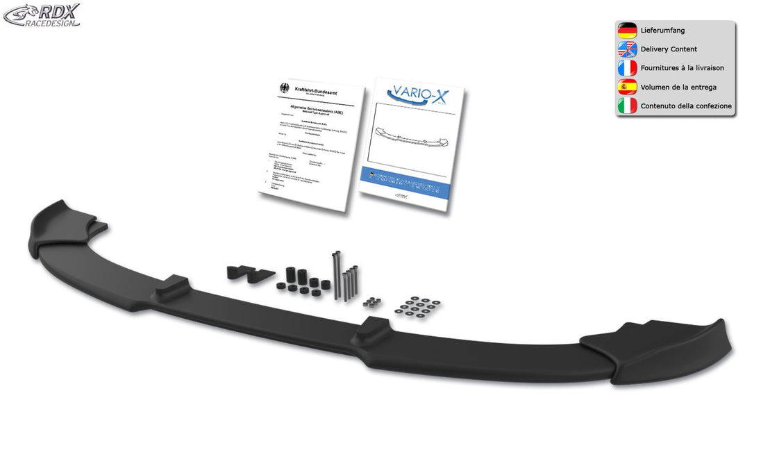 Front Spoiler VARIO-X for RENAULT Twingo 2 RS Phase 1 Front Lip Splitter - RDX - Front Lip - RDX - RDFAVX30465