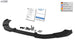 Front Spoiler VARIO-X for SKODA Fabia 3 (5J/NJ) 2019+ Front Lip Splitter - RDX - Front Lip - RDX - RDFAVX30947