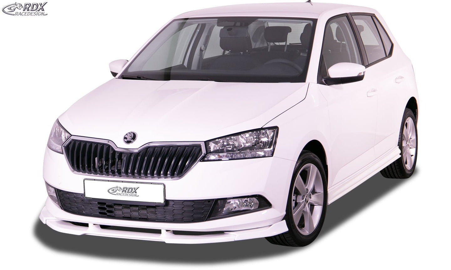 Front Spoiler VARIO-X for SKODA Fabia 3 (5J/NJ) 2019+ Front Lip Splitter - RDX - Front Lip - RDX - RDFAVX30947