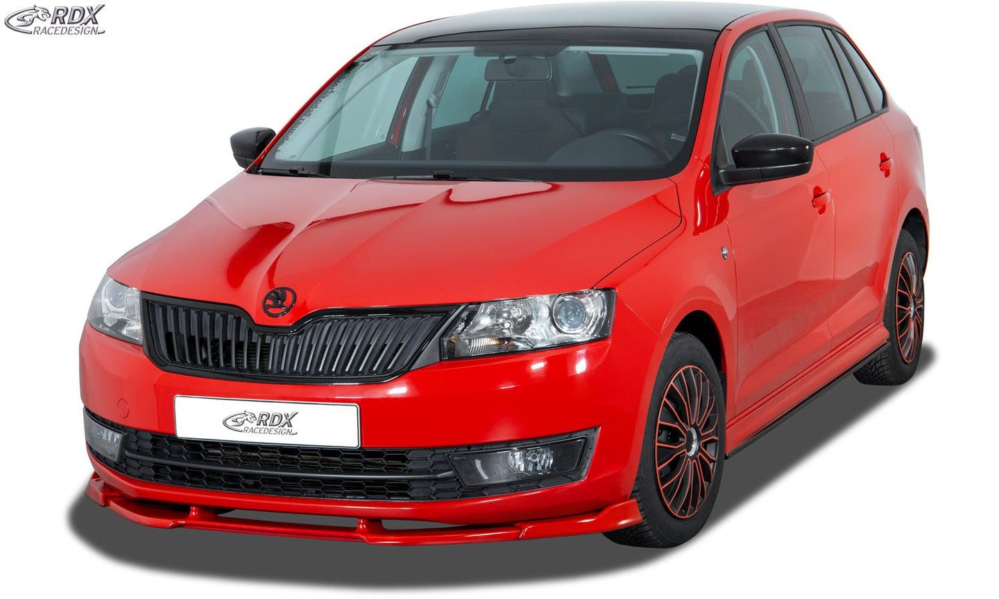 Front Spoiler VARIO-X for SKODA Rapid (NH) 2012+ Front Lip Splitter - RDX - Front Lip - RDX - RDFAVX30225