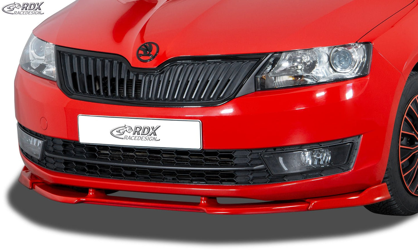 Front Spoiler VARIO-X for SKODA Rapid (NH) 2012+ Front Lip Splitter - RDX - Front Lip - RDX - RDFAVX30225