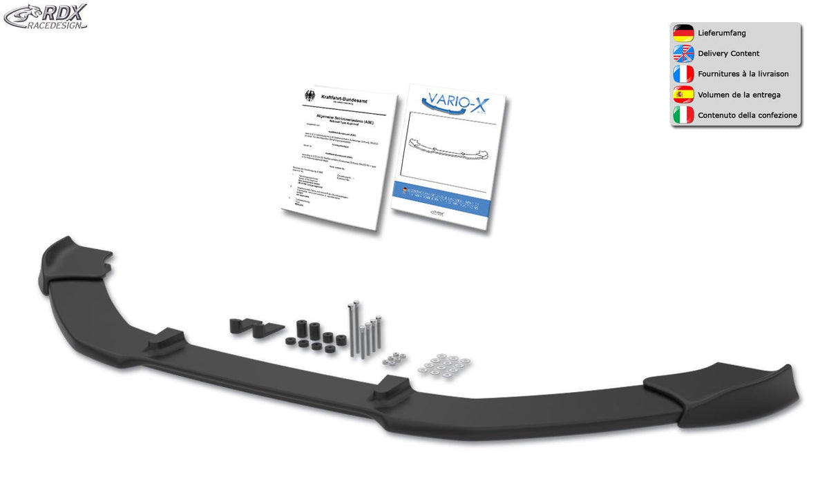 Front Spoiler VARIO-X for SKODA Yeti 2014+ Front Lip Splitter - RDX - Front Lip - RDX - RDFAVX30680