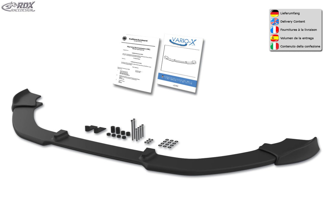 Front Spoiler VARIO-X for VW Passat B7 / 3C R-Line Front Lip Splitter - RDX - RDX - RDFAVX30710