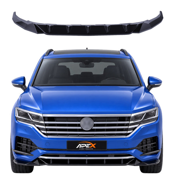 Front Splitter Volkswagen Touareg MK3 R-Line (2018-2023) - APEX Gloss Black