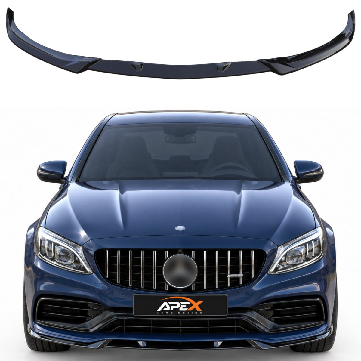 Front Splitter Mercedes C-Class C 63 S (2015-2021)