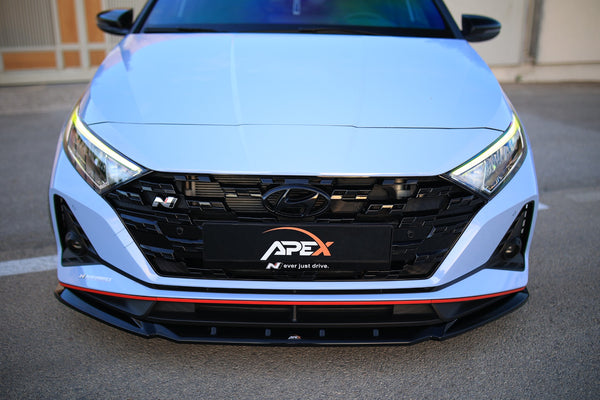 Front Splitter Hyundai i20 N (2020-2024) - APEX Gloss Black
