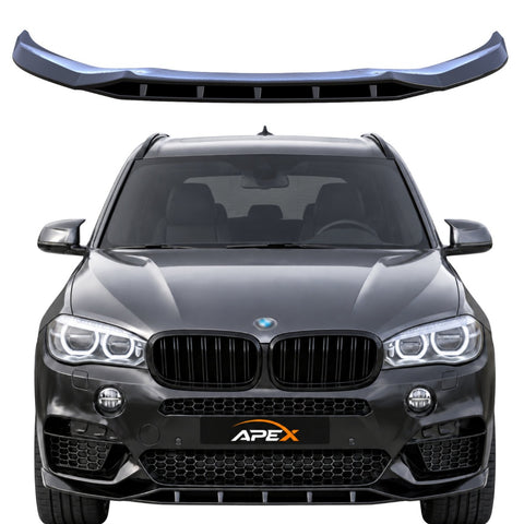 Front Splitter BMW X5 F15 M Sport (2013-2018) - APEX Gloss Black