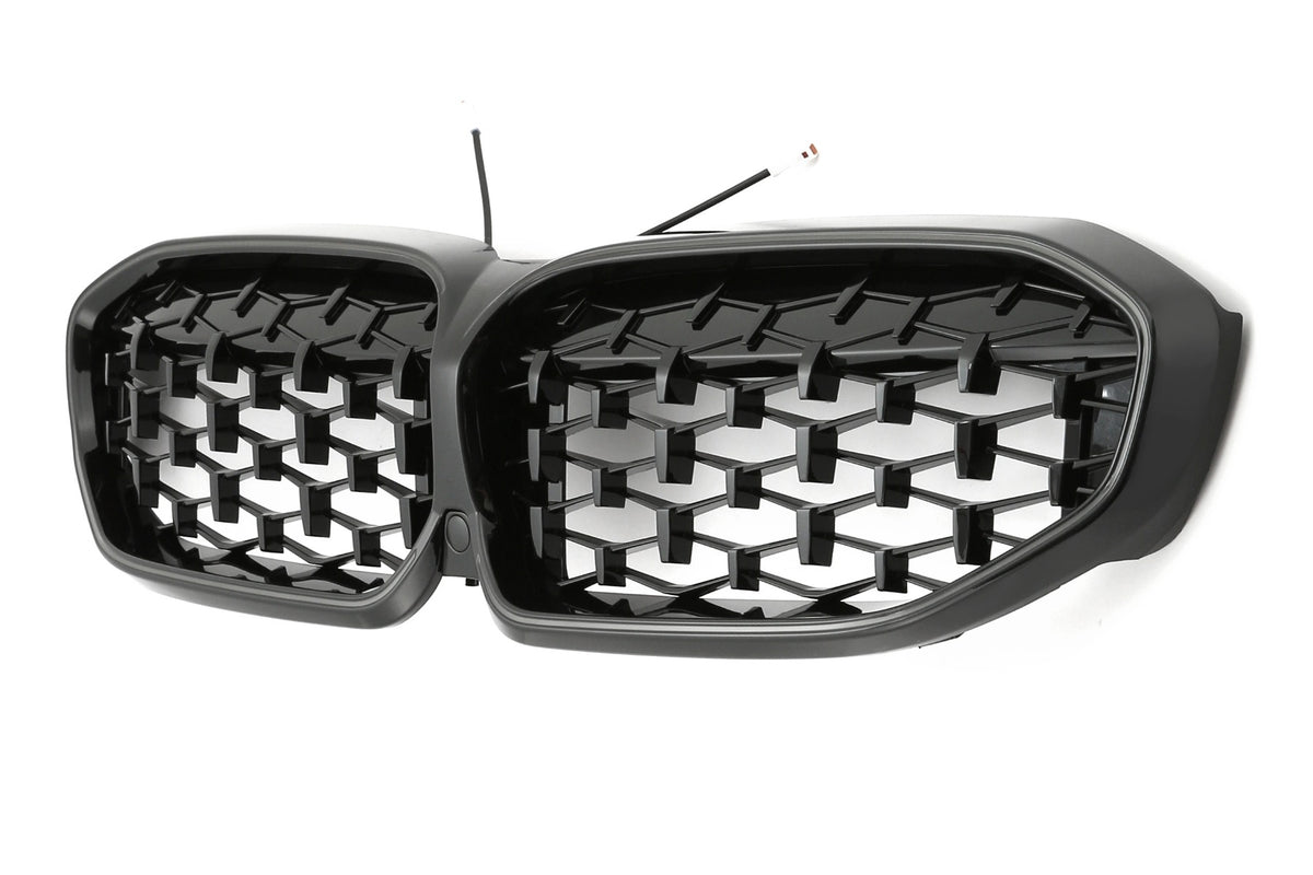 LED Grille BMW 3 Series G20 / G21 Pre-LCI (2019-2022) – Gloss Black – view 3