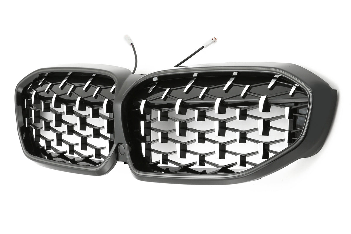 LED Grille BMW 3 Series G20 / G21 Pre-LCI (2019-2022) – Black / Chrome – view 2