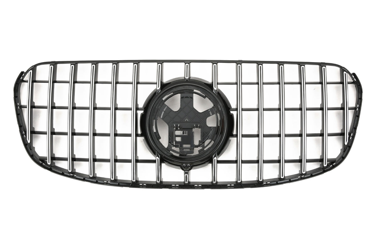 Grille Mercedes GLS X167 Facelift (2023-2026) – Black / Chrome – view 3