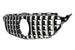 Grille Mercedes C-Class W205 / S205 / A205 / C205 Avantgarde / AMG Line (2014-2021) – Black / Chrome – view 3