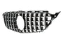 Grille Mercedes C-Class W205 / S205 / A205 / C205 Avantgarde / AMG Line (2014-2021) – Black / Chrome – view 3