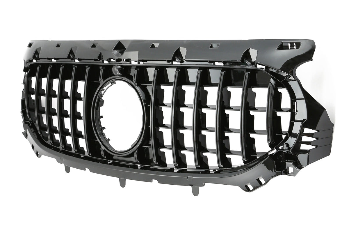 Grille Mercedes GLA H247 Style / Progressive Facelift (2023+) – Gloss Black – view 2