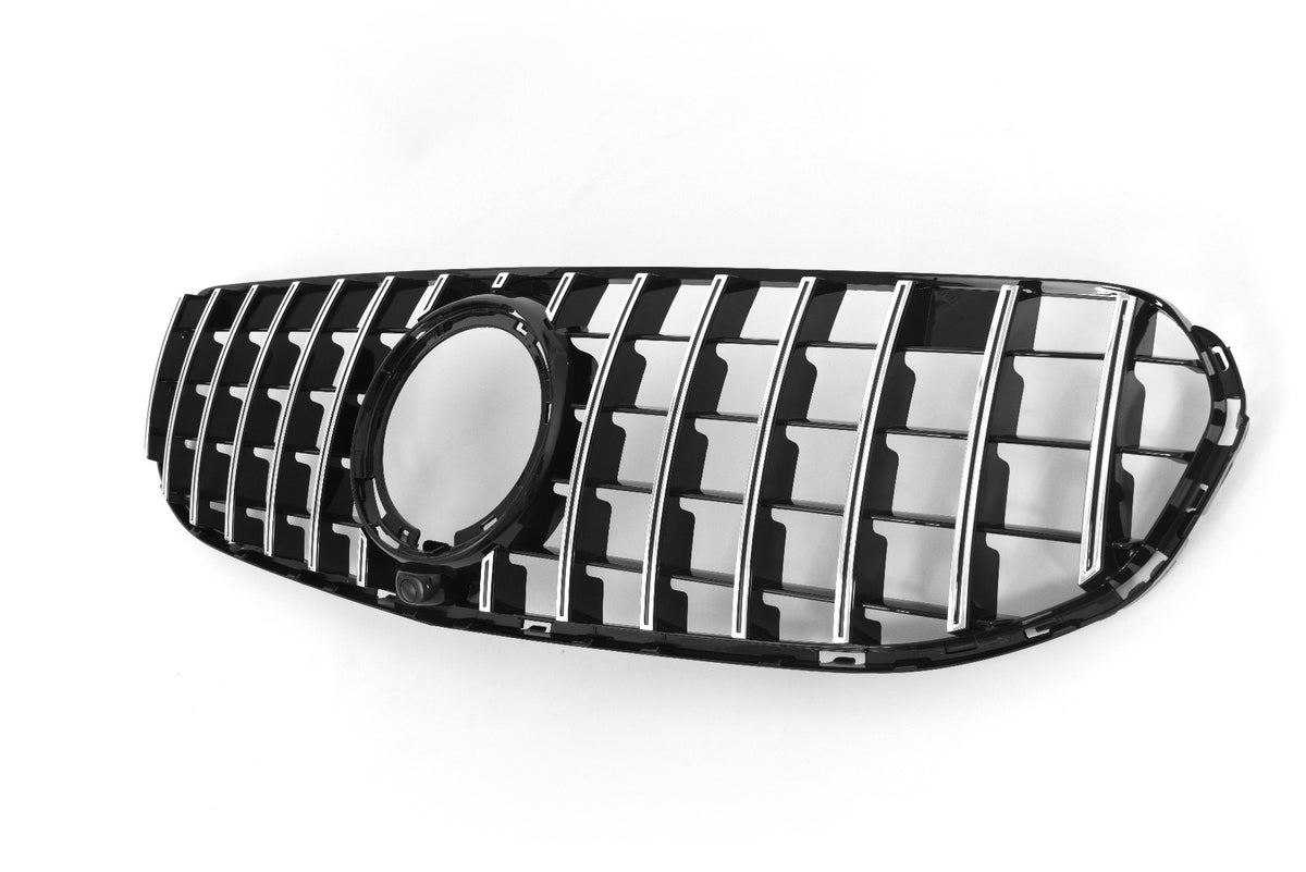 Grille Mercedes GLC X253 / C253 Facelift Standard (2019-2022) – Black / Chrome – view 2