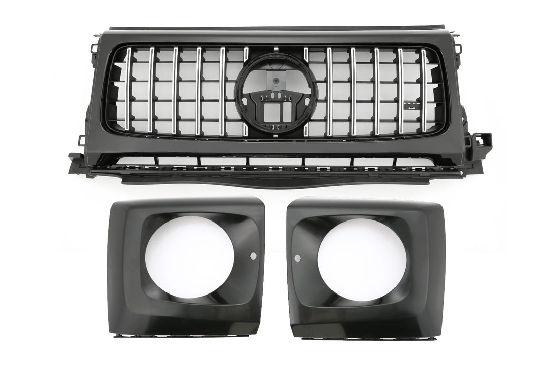 Grille Mercedes G-Class W465 (2024+) – Black / Chrome