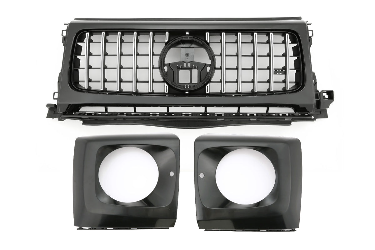 Grille Mercedes G-Class W465 (2024+) – Black / Chrome