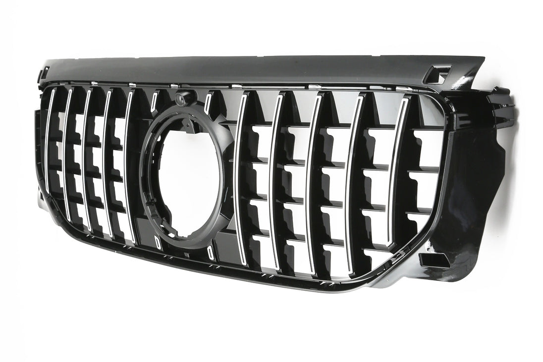 Grille Mercedes GLB X247 Facelift Standard / Progressive (2023-2026) – Black / Chrome – view 3