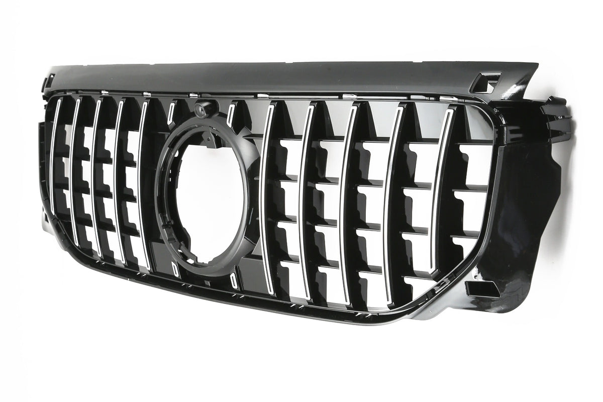 Grille Mercedes GLB X247 Facelift Standard / Progressive (2023-2026) – Black / Chrome – view 3