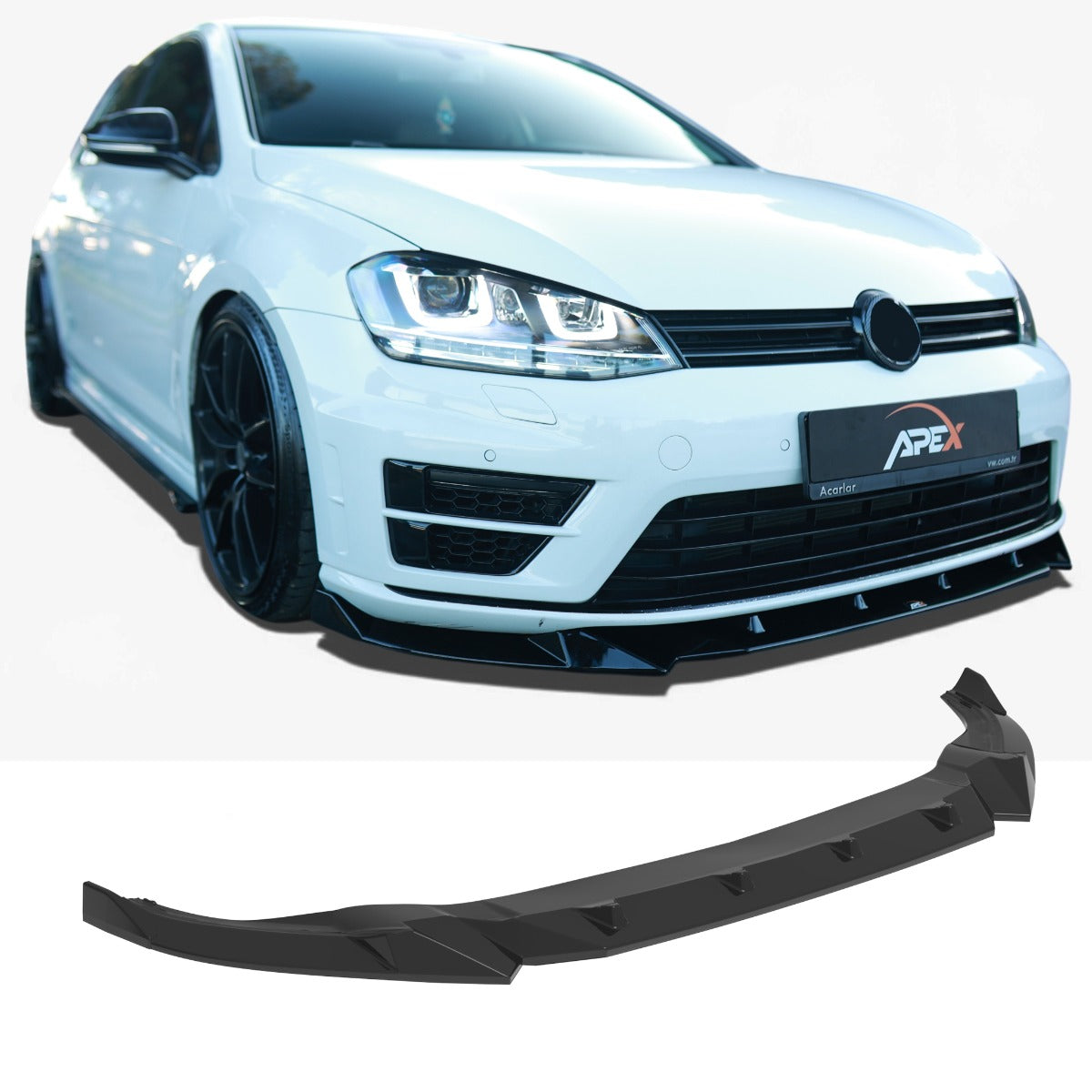 Front Splitter Volkswagen Golf 7 R / R-Line (2013-2016) – view 2