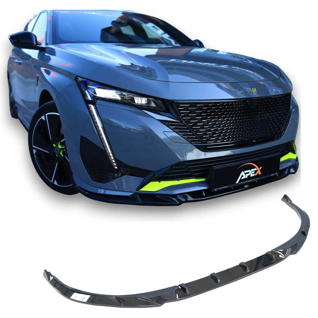 Front Splitter Peugeot 308 MK3 GT (2021+) – view 2
