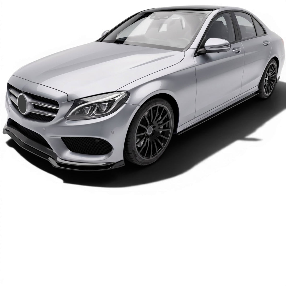 Front Splitter Mercedes C-Class W205 / S205 / C205 / A205 AMG Line Pre-Facelift (2014-2018) – view 2