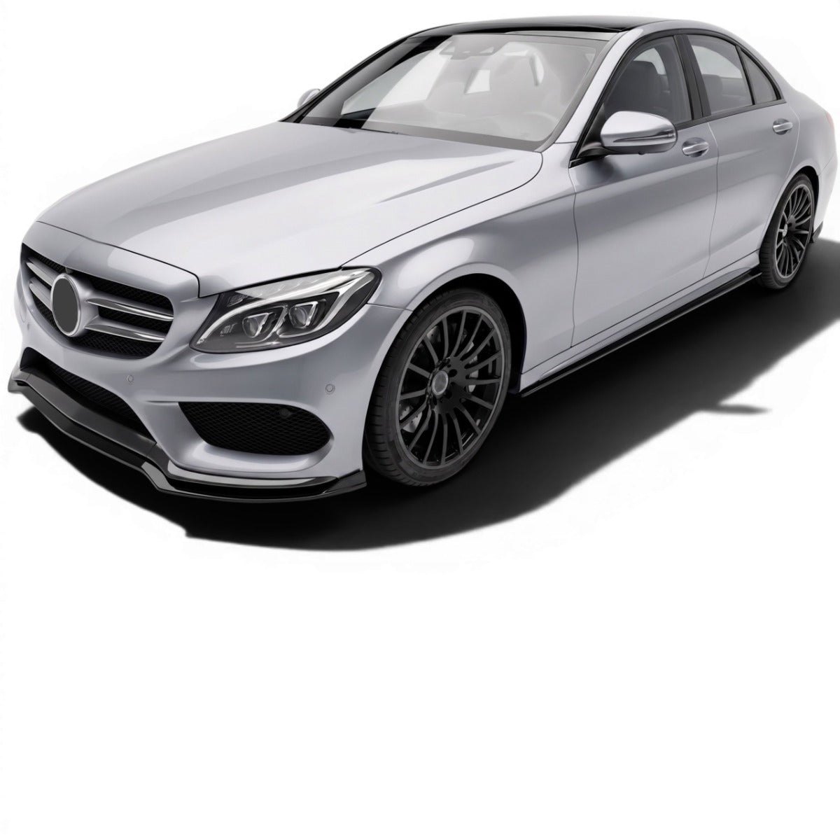 Front Splitter Mercedes C-Class W205 / S205 / C205 / A205 AMG Line Pre-Facelift (2014-2018) – view 2
