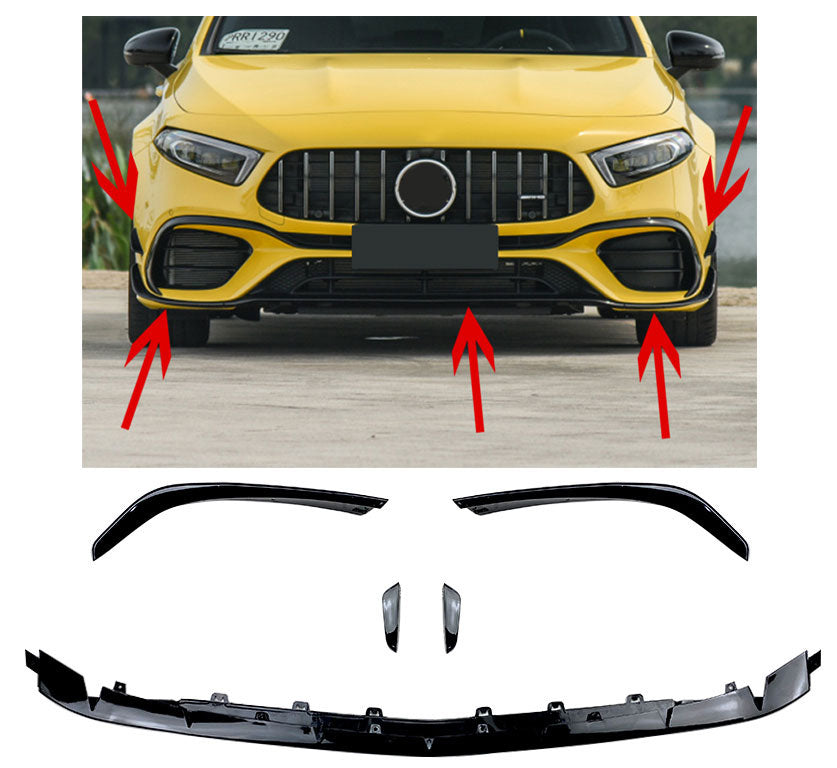 Front Splitter Mercedes A-Class W177 A45 AMG (2018+)