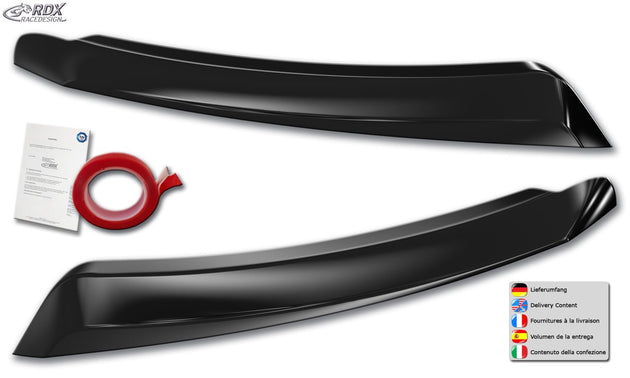 Headlight Covers for DACIA Duster II SR (Mod. 2018-2024) black highgloss Light Brows - RDX - RDX - RDSB219-GZD