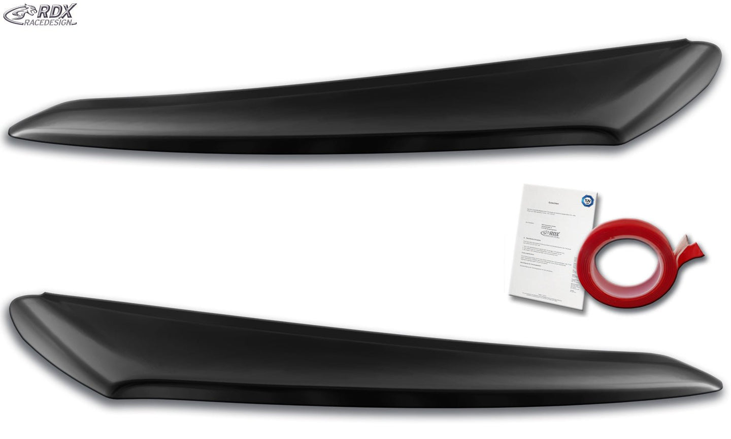 Headlight Covers for FIAT Ducato (2014+) & CITROEN Jumper / Relay (2014+) & OPEL / VAUXHALL Movano (2021+) & PEUGEOT Boxer (2014+) & TOYOTA ProAce Max (2024+) & IVECO eSuperJolly (2026+) & RAM ProMaster (2013+) Light Brows - RDX - RDX - RDSB164